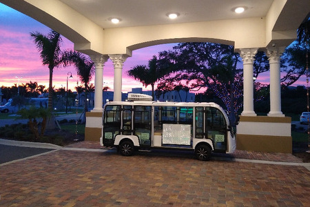 suntree tran that transports members of the community