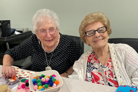 Happy ladies during art & crafts