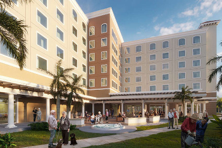 Atlantis Senior Tower Courtyard