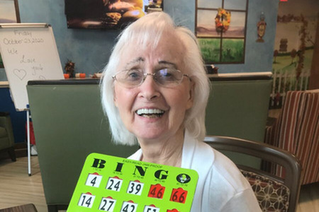 Resident Playing Bingo