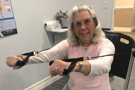 Resident During Fitness Class