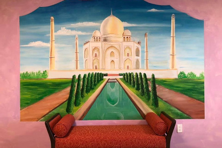 Mural of the Taj Mahal 