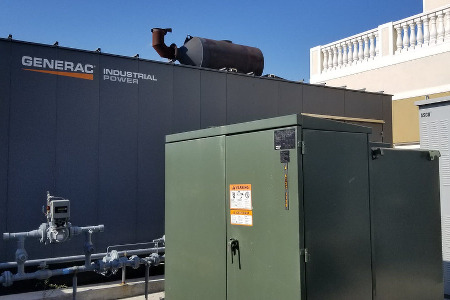 hurricane generator at chateau madeleine